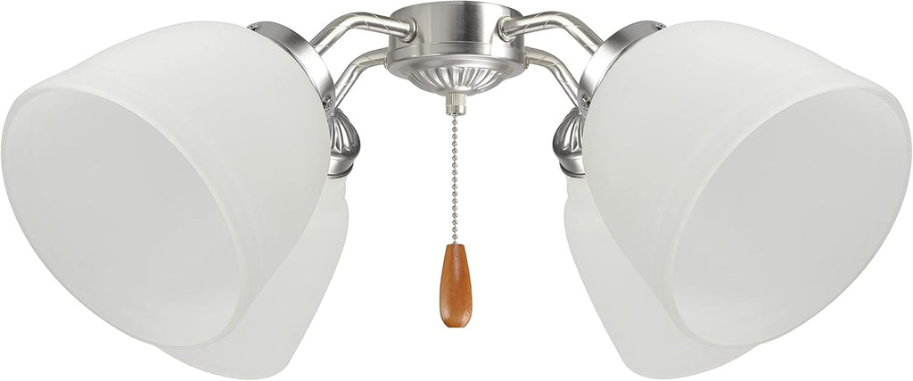 4 Pack Frosted Ceiling Fan Replacement Glass Shade, 4-3/4" Diameter x 4-3/4" Height F80602