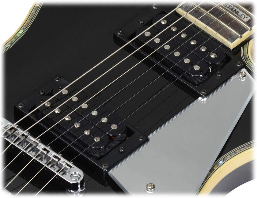 Black 6-String Electric Guitar R263