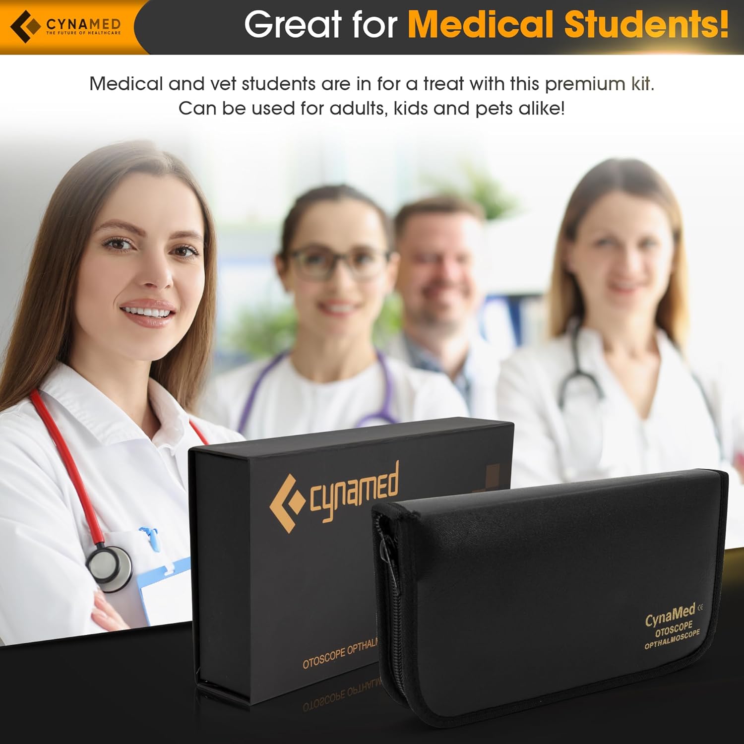 2-in-1 Ear Scope Set with Sight Chart and Carry Case X6653