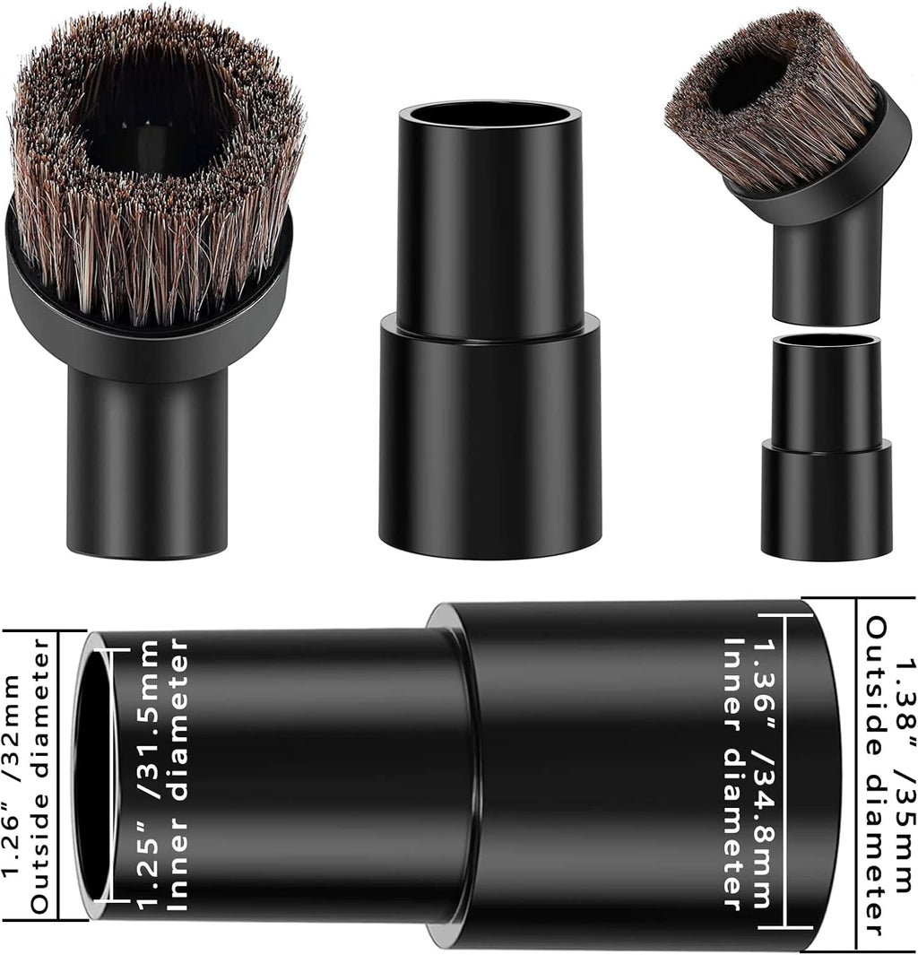 5PCS Vacuum Soft Bristle Round Dust Brush Attachment D5470