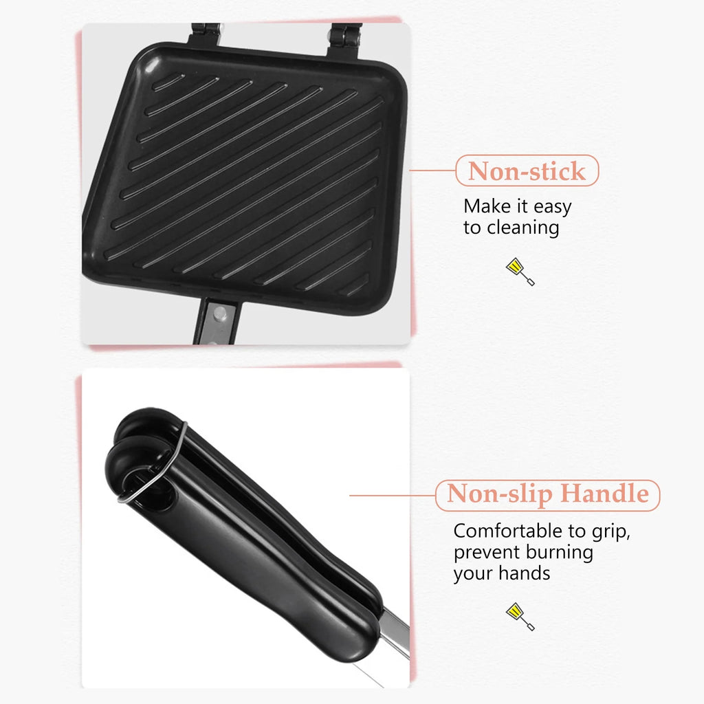 Toasted Sandwich Maker with Non-stick Plates and Insulated Handle X8178