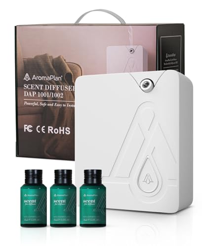 White Bluetooth Smart Scent Air Machine with 3 Fragrances N998687