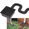 Gutter Downspout Extension, No Dig Catch Basin Low Profile Downspout Extender, Extendable from 1.34’ to 5.1’ F745178