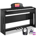 88-Key Weighted Hammer Action Digital Piano with Speakers, Furniture Stand and Triple Pedals A611
