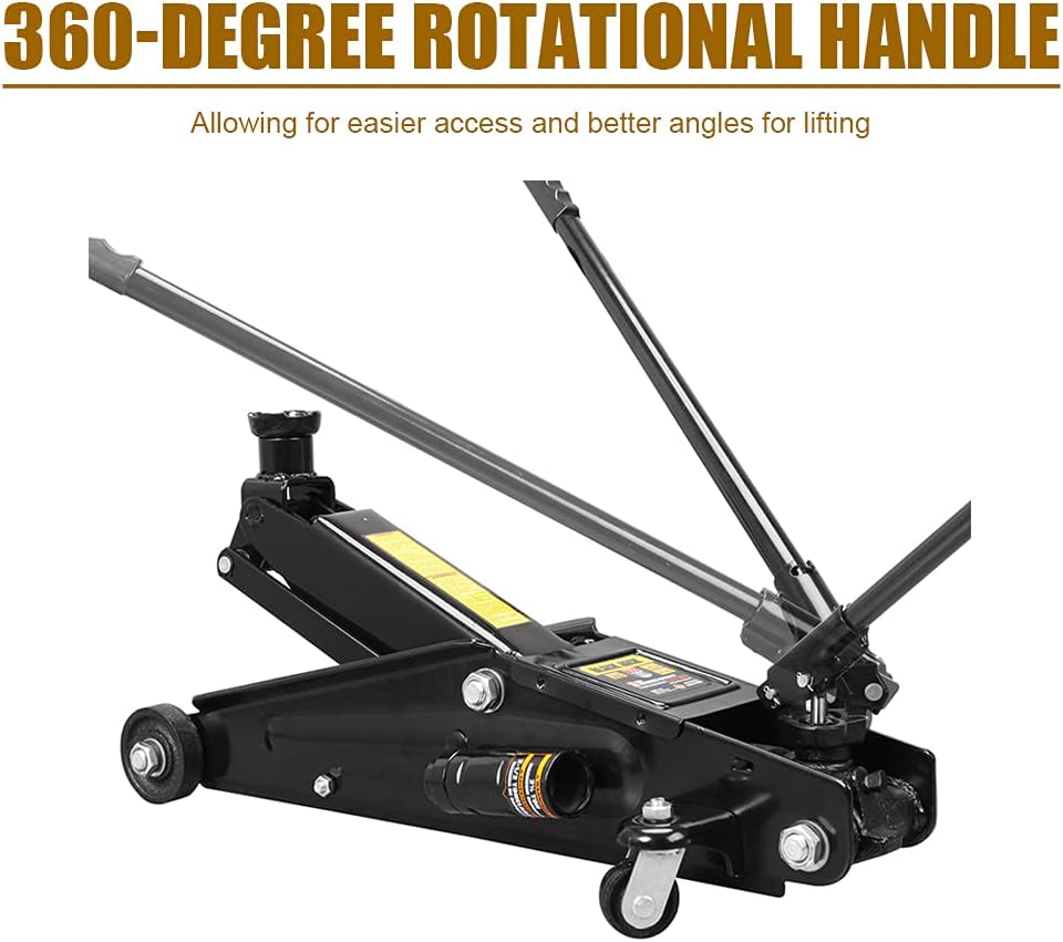 Black Jack Hydraulic Trolley Service/Floor Jack, 3 Ton (6,000 lb) Capacity D494164