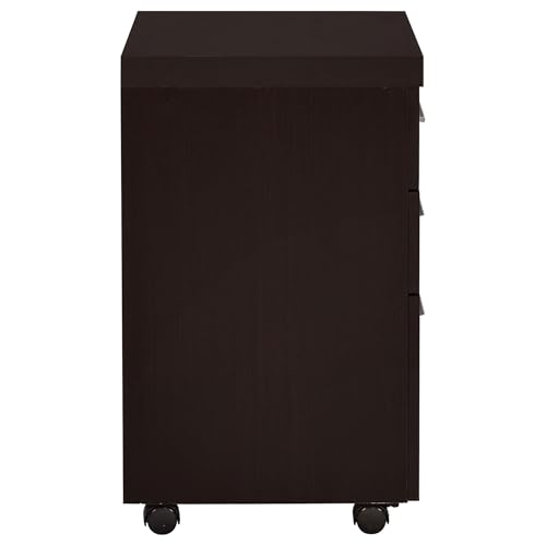 3 Drawer Mobile File Cabinet Cappuccino N207