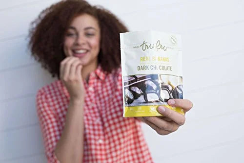 6-Pack Dark Chocolate Dipped Freeze-Dried Bananas 4.5 oz Q190