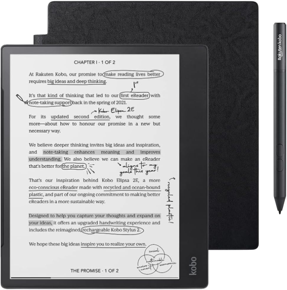 10.3" 32GB eReader with SleepCover (Black) C225