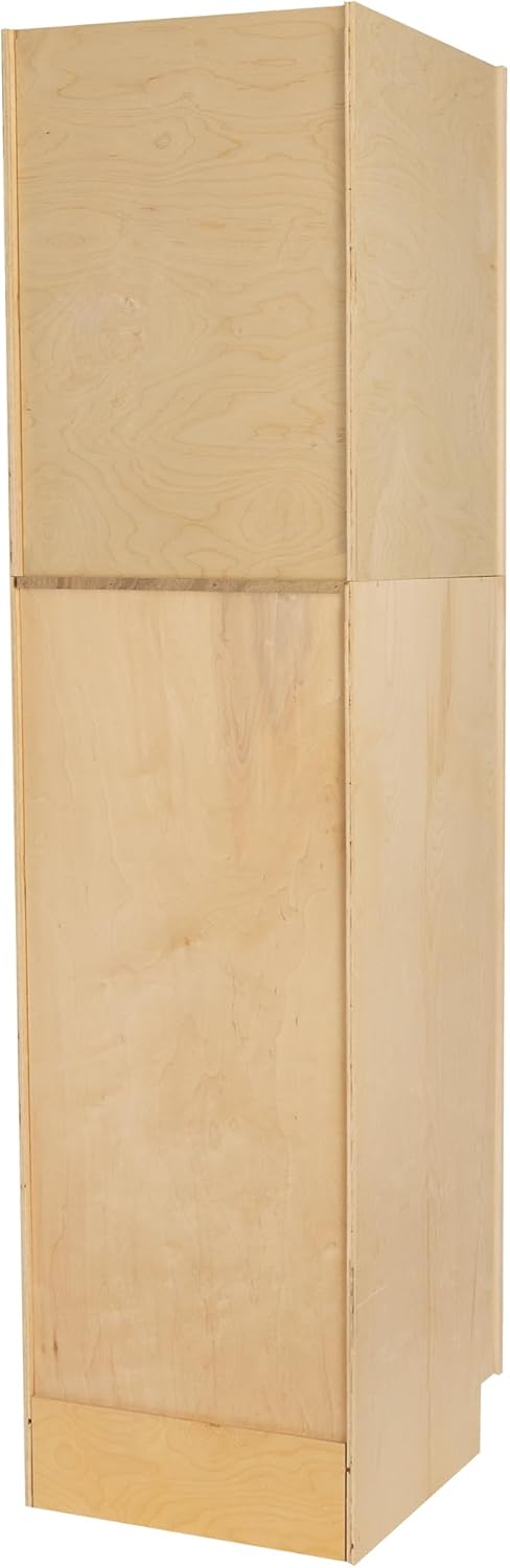 Raw Maple 24" D x 24" W x 84" H Plywood Base Kitchen Cabinet C72756