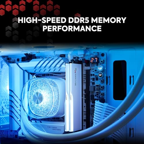DDR5 RAM 64GB (2x32GB) 6400MT/s CL32-39-39-102 1.40V Desktop Computer Memory UDIMM Matte Black C446198