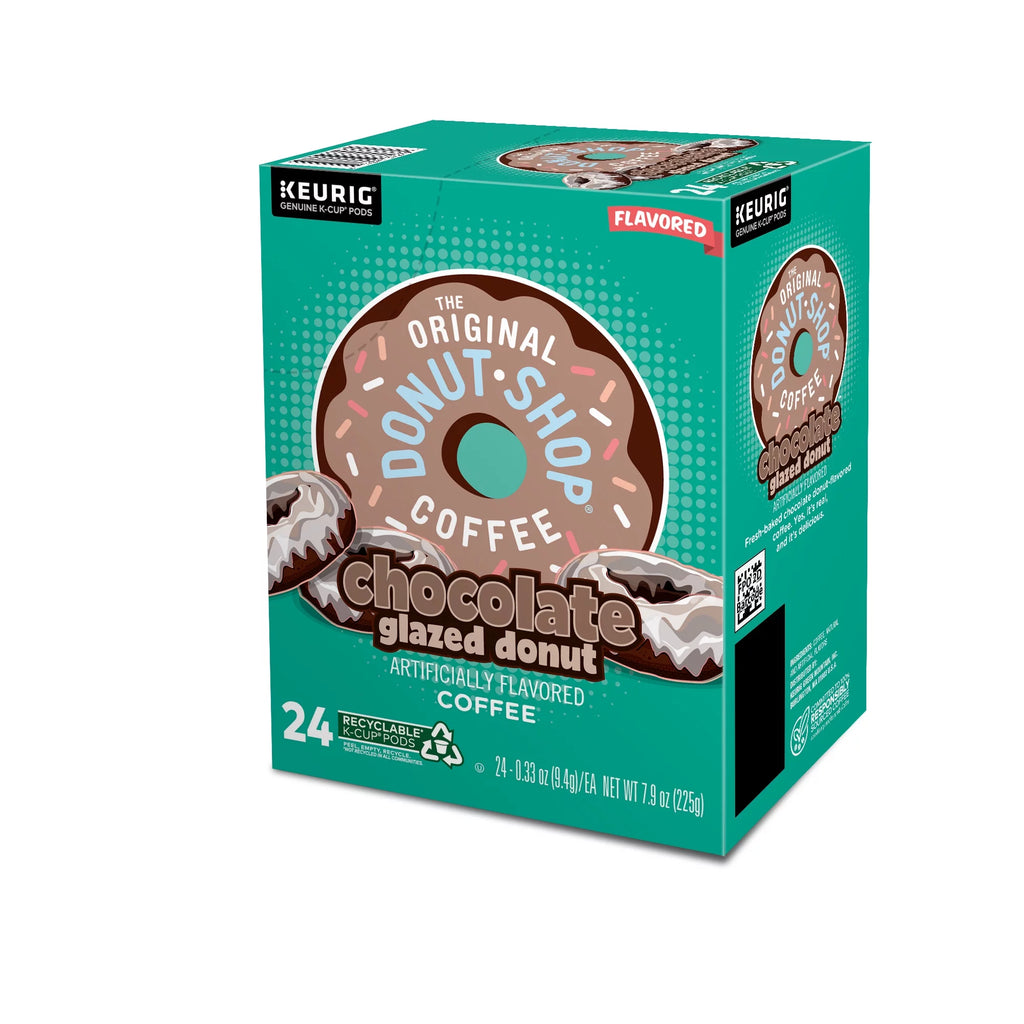 Chocolate Glazed Donut Medium Roast Coffee K-Cup Pods, 24 Count O4641