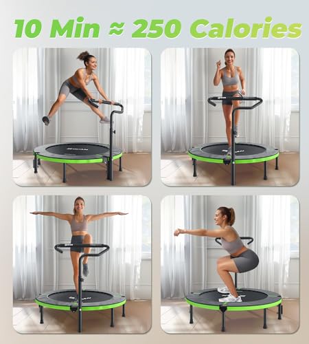 40"/48" Foldable Mini Trampoline with Adjustable Foam Handle G722