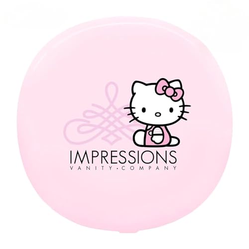 White Compact Mirror with Light F24486