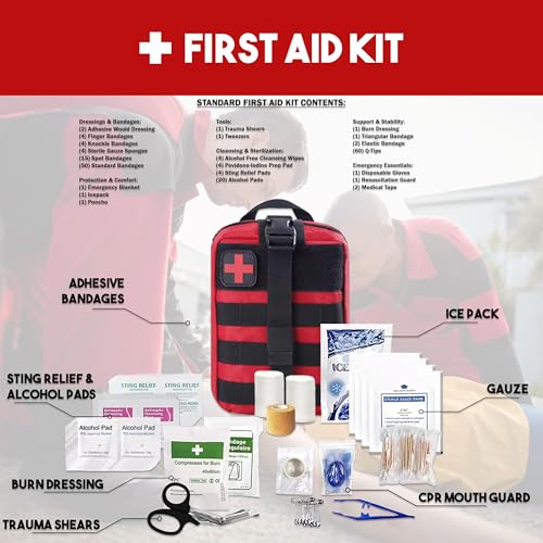 72 Hour Survival Backpack with Supplies Bug Out Bag Backpack Emergency Backpack with Complete Tactical Survival Kit H9644