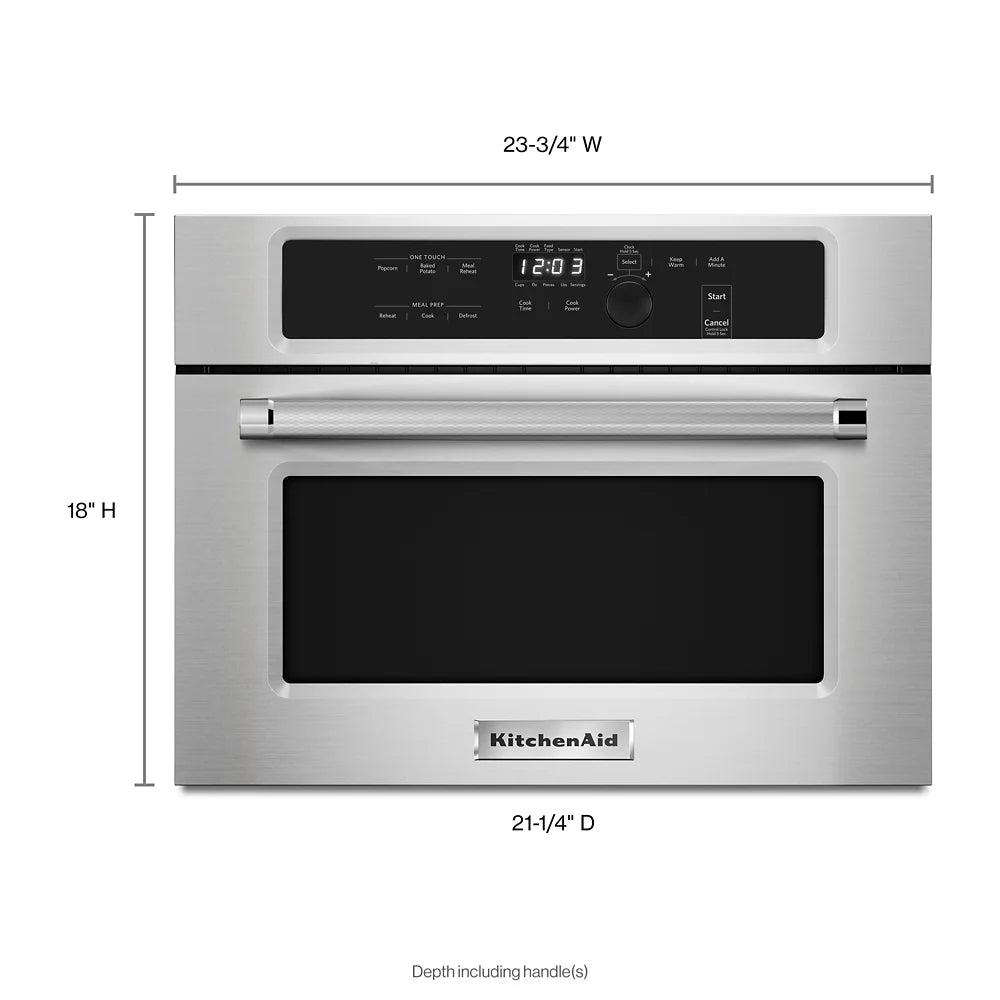 24" Wide 1.4 Cu. Ft. Built-In Microwave - Stainless Steel J1200