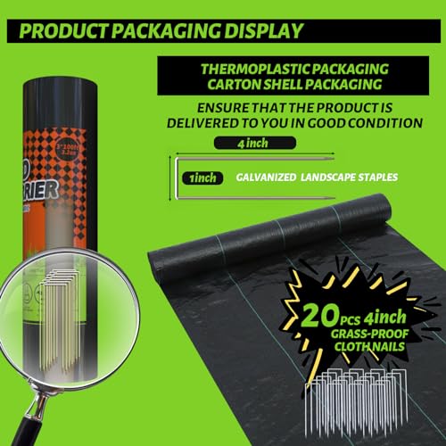 3.2oz Heavy Duty Weed Barrier Landscape Fabric H6263
