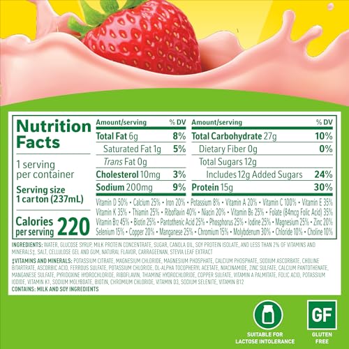 Classic French Vanilla High Protein Ready-to-Drink, 8 FL OZ Carton (Pack of 24) K37566