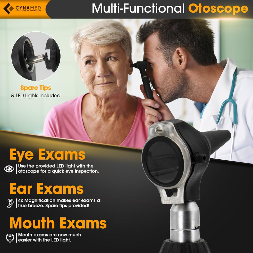 2-in-1 Ear Scope Set with Sight Chart and Carry Case X6653