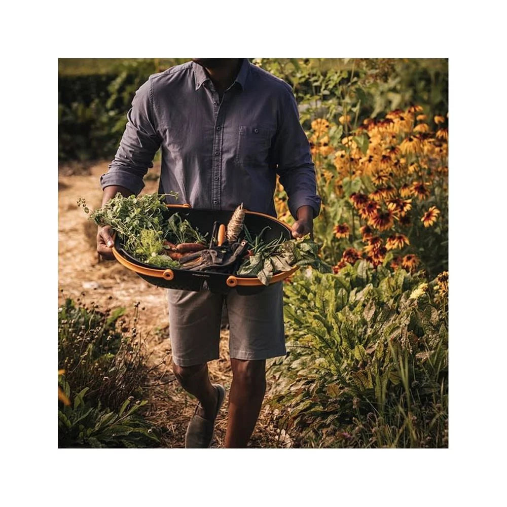 Black Durable Plastic Garden Harvest Basket G482417