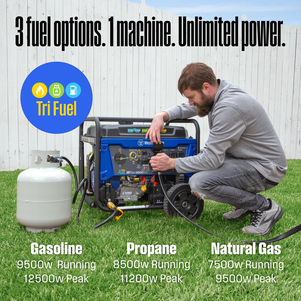 12,500 Peak Watt Dual Fuel Portable Generator H124262