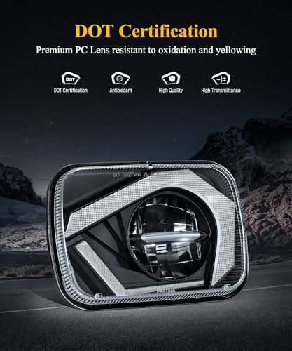 7x6 5x7 LED Headlights Sealed Beam Lights E293