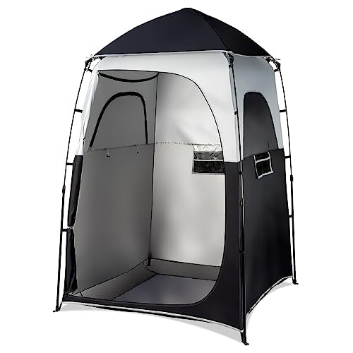 6.8FT Shower Tent with Mesh Floor & Carrying Bag T379686