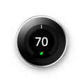 Polished Steel Programmable Smart Thermostat P84271