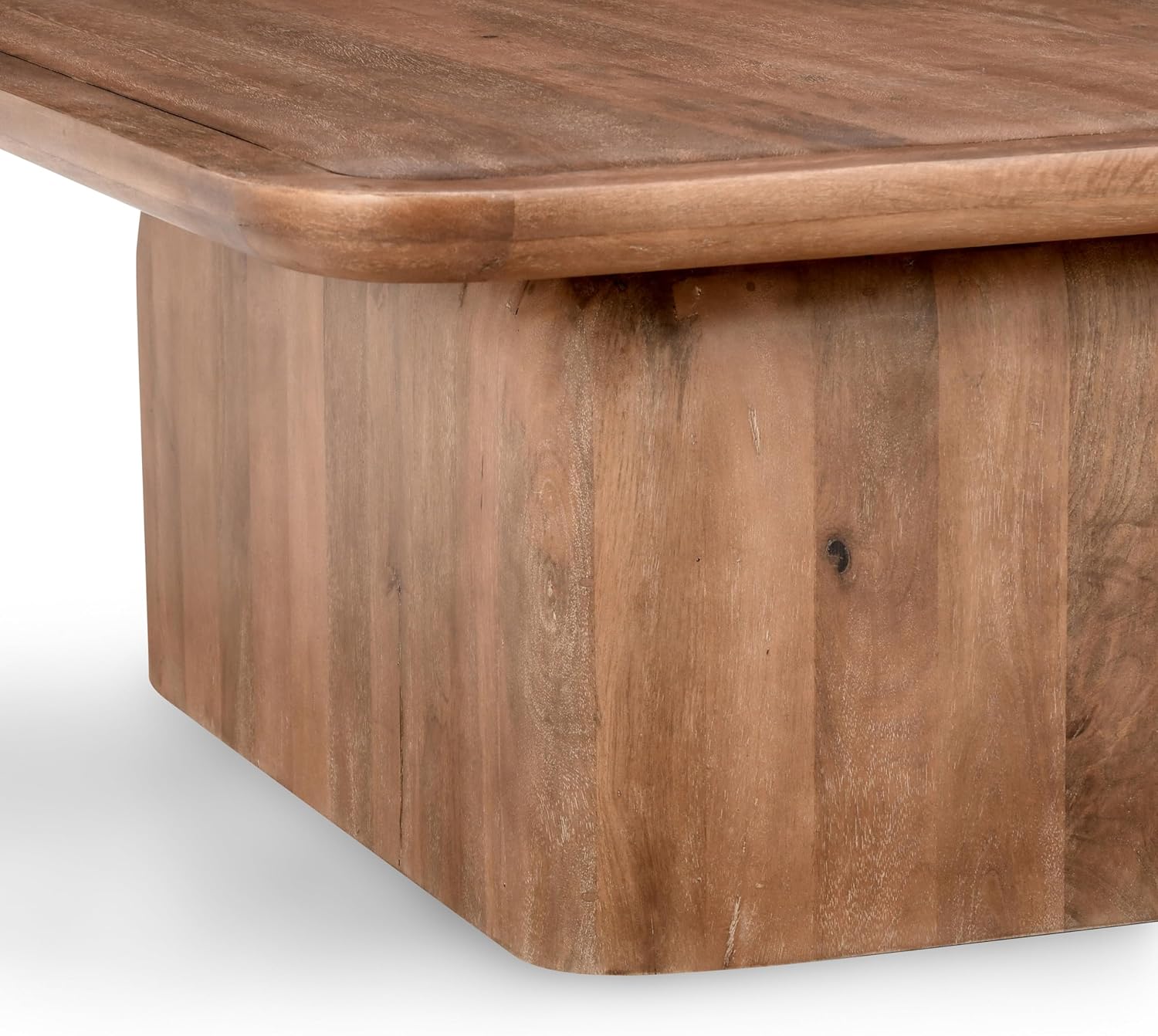 Brown Solid Mango Wood Coffee Table F78252