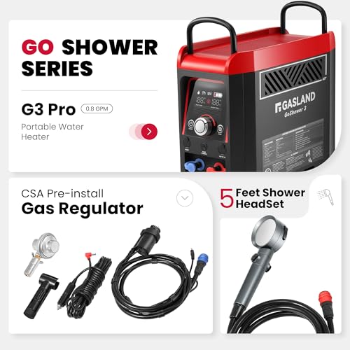 1lb Propane Portable Water Heater with Pump M445