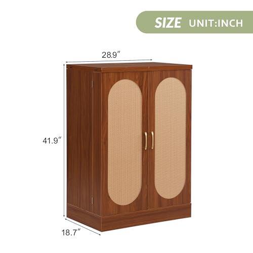Natural Bar Wine Cabinet with Storage X443035