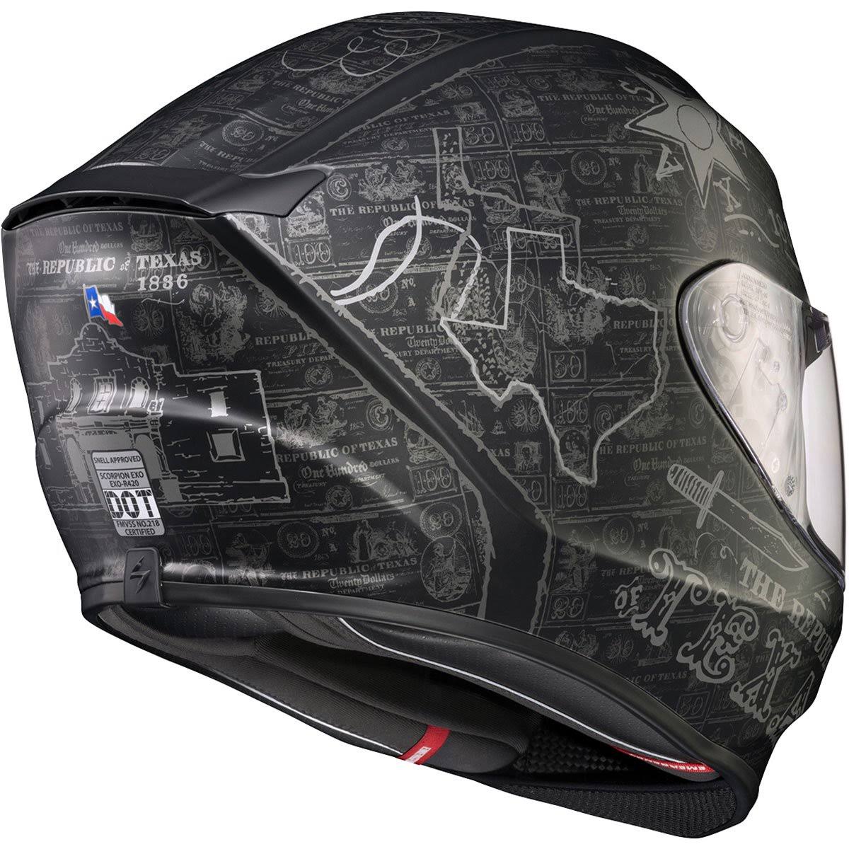 Full Face Helmet Black/Gold D1216