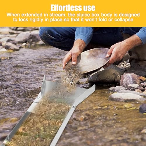 Portable Folding Aluminum Alloy Sluice Box B683