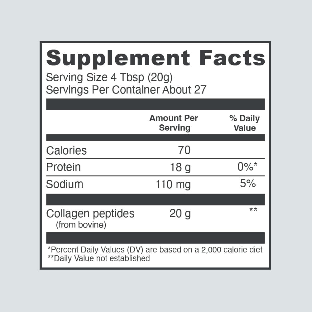 Unflavored Collagen Peptides Powder, 19.3 oz C921