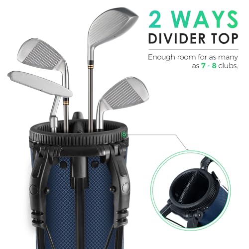 Small Lightweight Golf Stand Bag with Ball Holder and Pockets D571