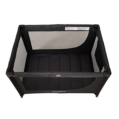 Portable Crib Baby Playpen with Mattress and Carry Bag (Grey) H942769