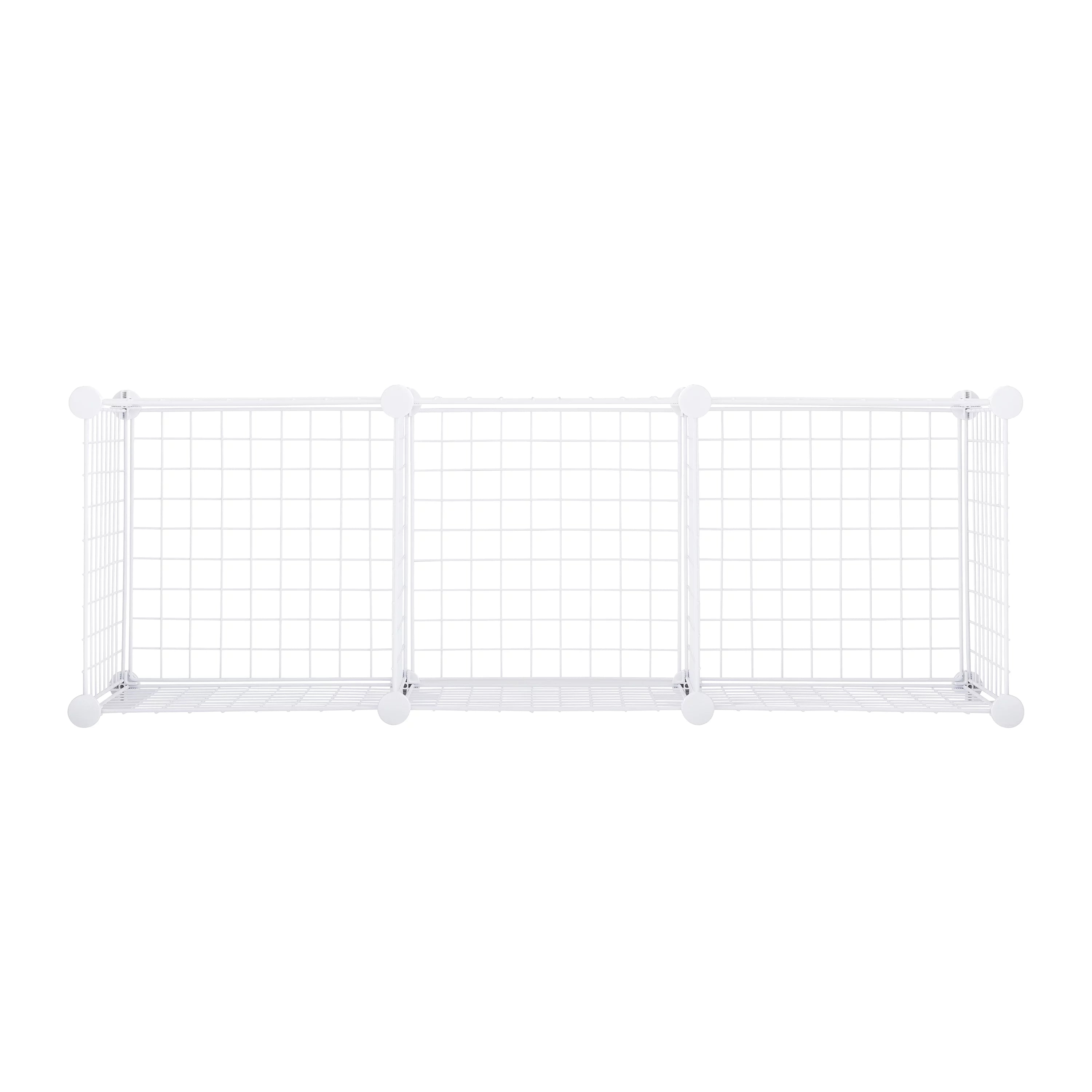 White 3-Piece Stackable Modular Storage Cube Set V922129