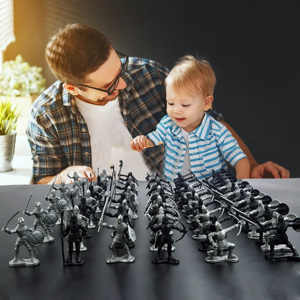 28 Pcs Medieval Toy Soldier Figures G864596