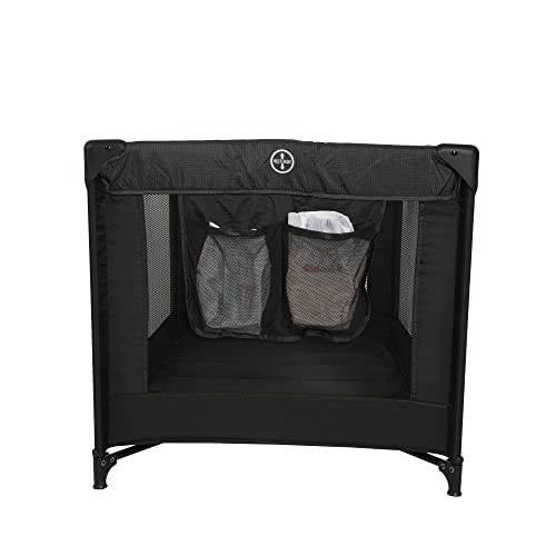 Portable Crib Baby Playpen with Mattress and Carry Bag (Grey) H942769