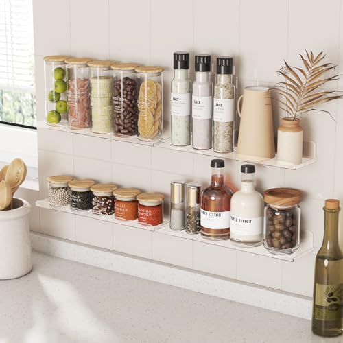 10 Pack White Acrylic Shelf 15" V643574