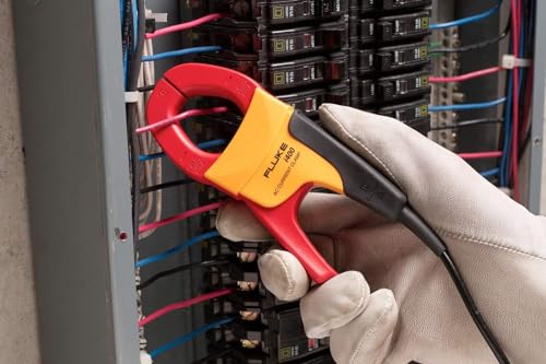 Industrial Digital Multimeter with Current Clamp Kit, AC Current Measurements Up To 400 A, Includes Temp Probe, Test Leads And Alligator Clips K58342