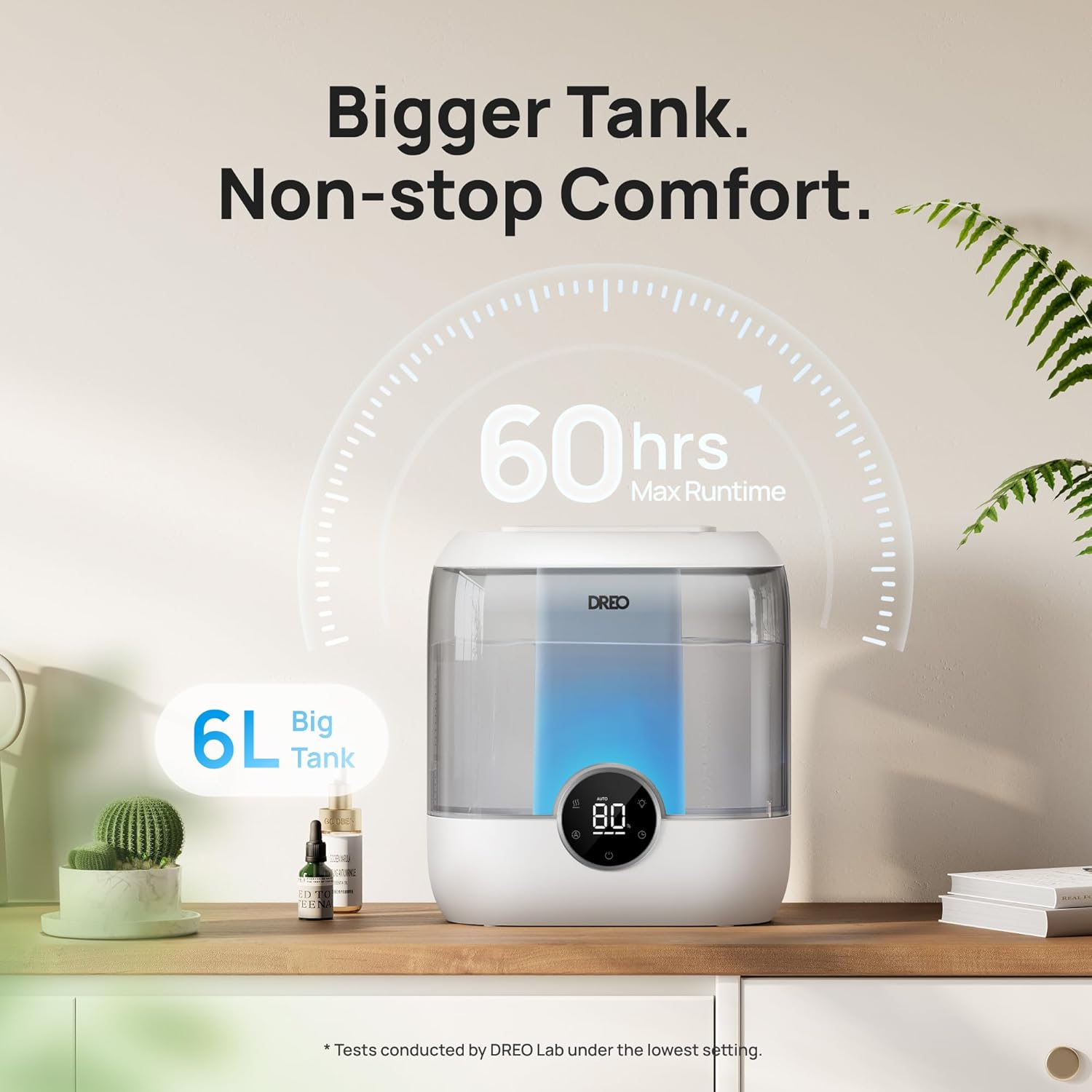 6L Smart Ultrasonic Humidifier, Gray Y336638