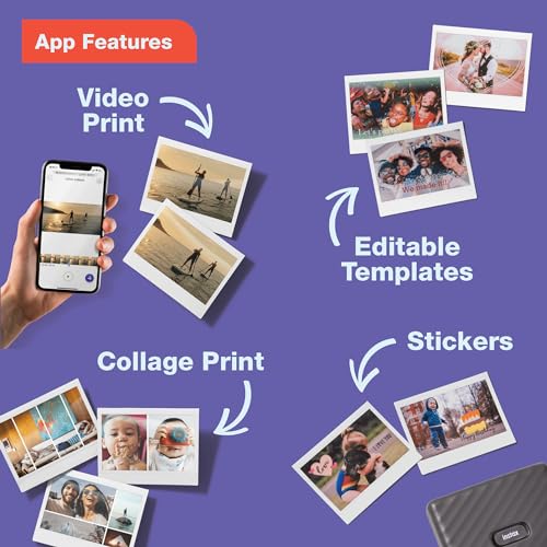 Instax Link Wide Printer - Mocha Gray D4645