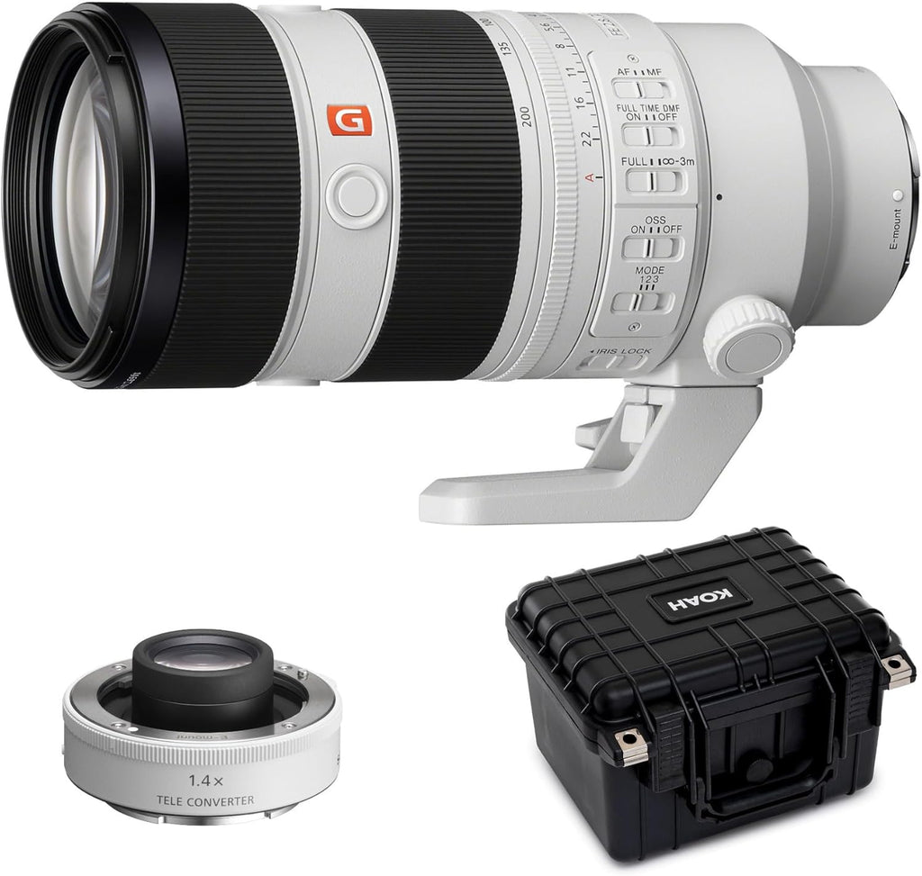 FE 70-200mm F2.8 GM OSS II Full-Frame Constant-Aperture Lens with FE 1.4X Teleconverter and Hardcase Z27660
