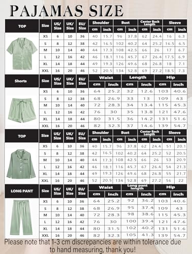 6Pcs Silk Satin Pajamas Set G900