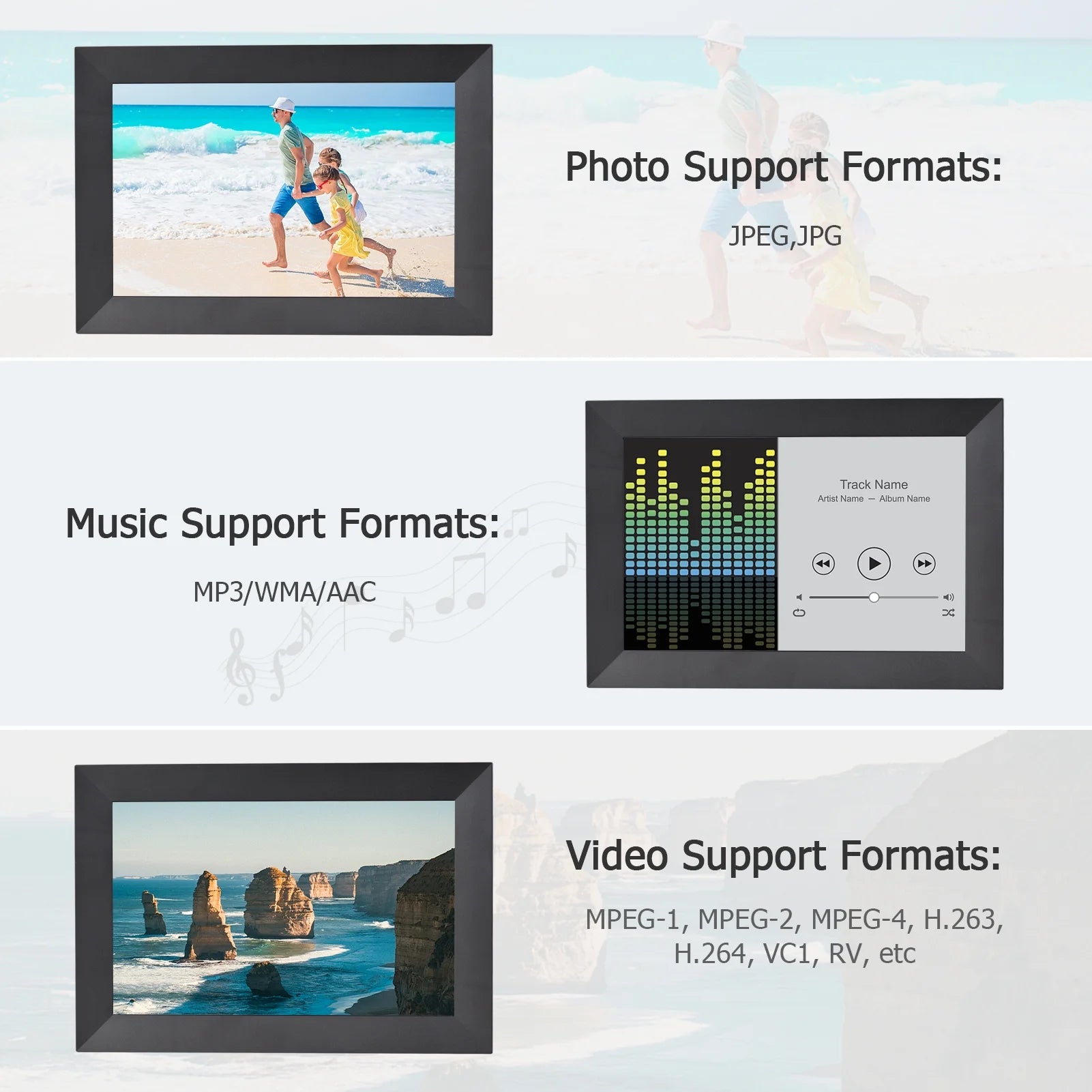 10.1 Inch Smart WiFi Digital Picture Frame P34439