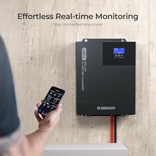 3500W Pure Sine Wave Solar Inverter 48V DC to 120V AC with 80A MPPT Charge Controller and Bluetooth P620