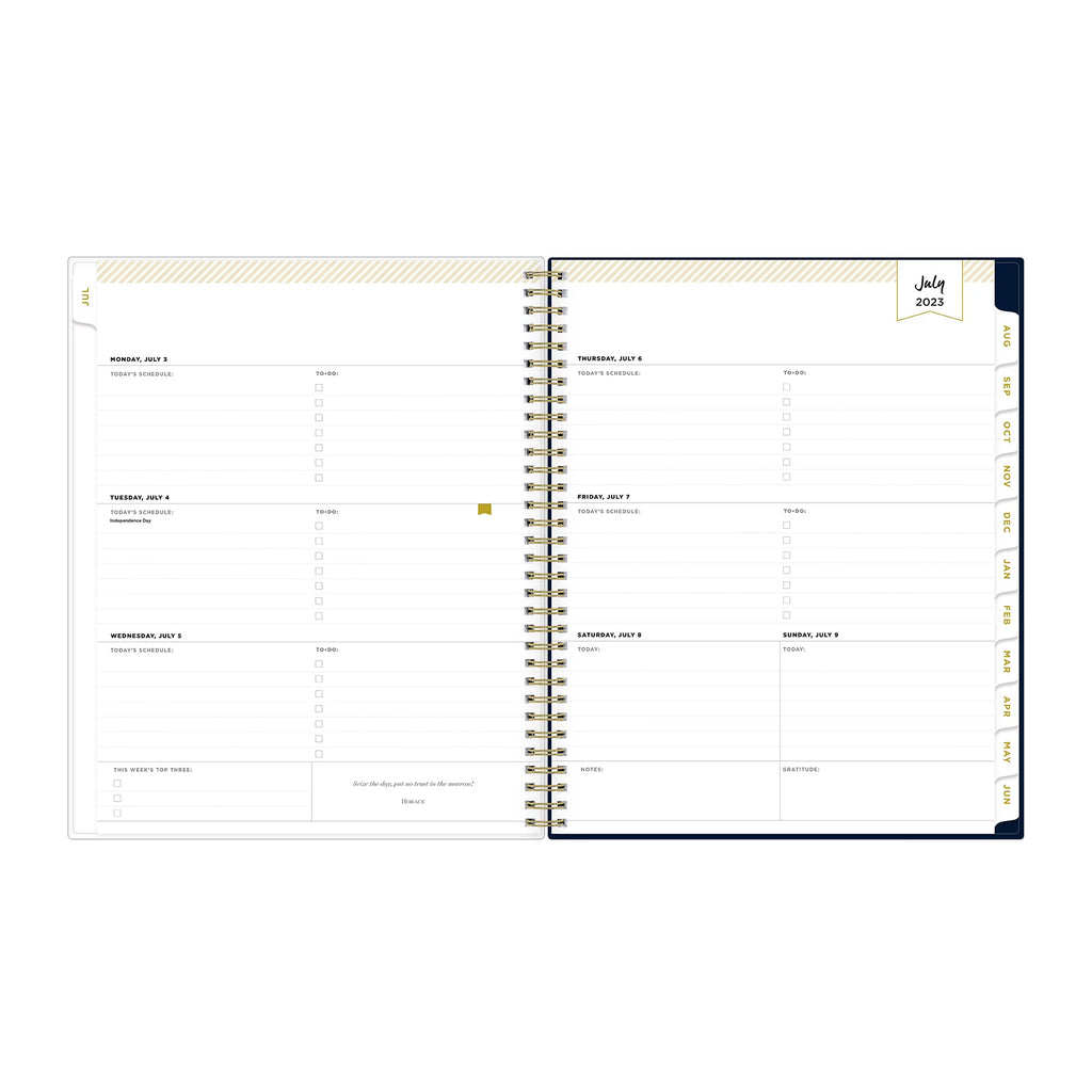 8.5x11 Weekly Monthly Planner W8038