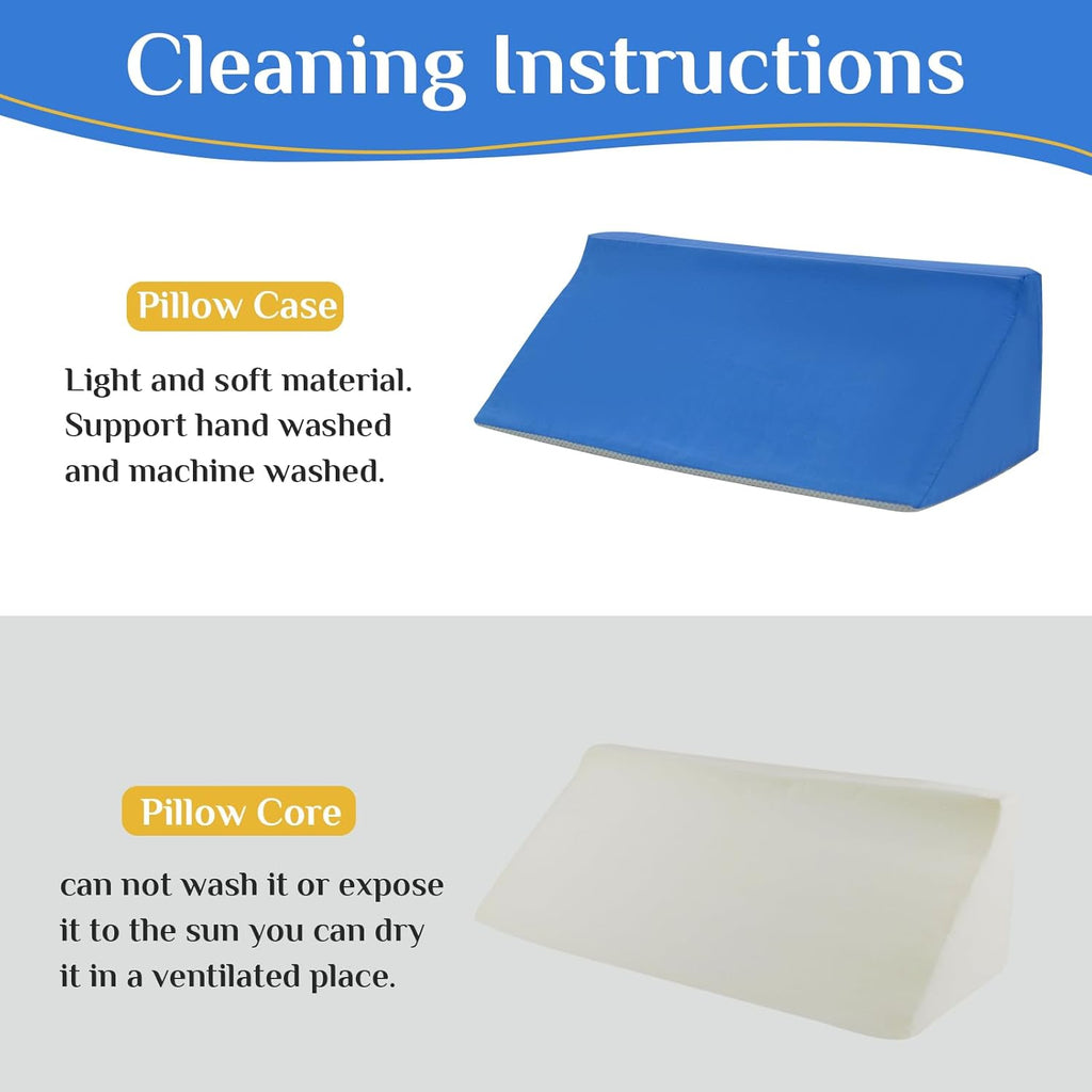 Foam Bed Wedge Pillow 7.87 x 9.84 x 23.62 in. M827205