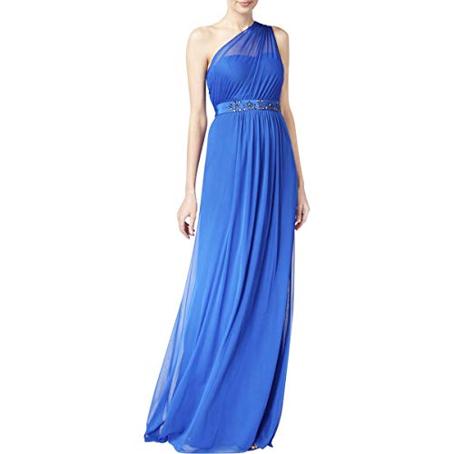 Embellished One-Shoulder Gown Q4628