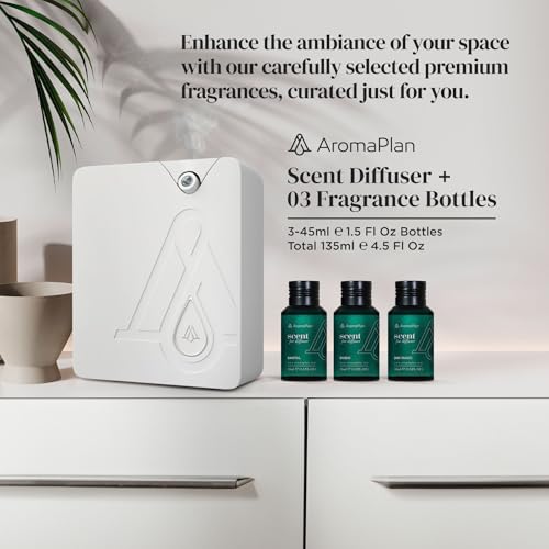 White Bluetooth Smart Scent Air Machine with 3 Fragrances N998687